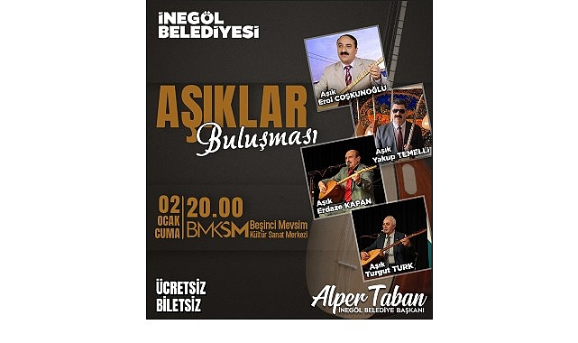 İnegöl Belediyesi’nden Aşıklar Buluşması’na Davet