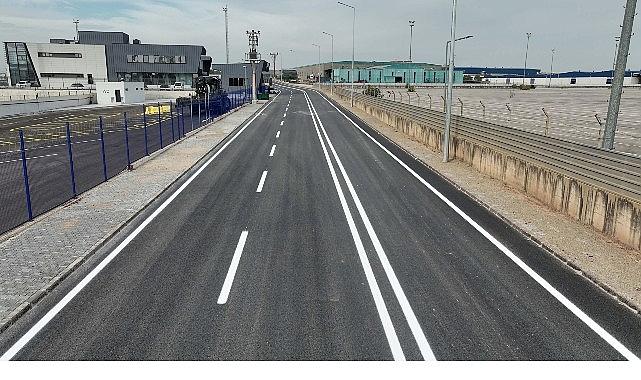 Railport’ta asfalt ve yol çizgileri tamamlandı