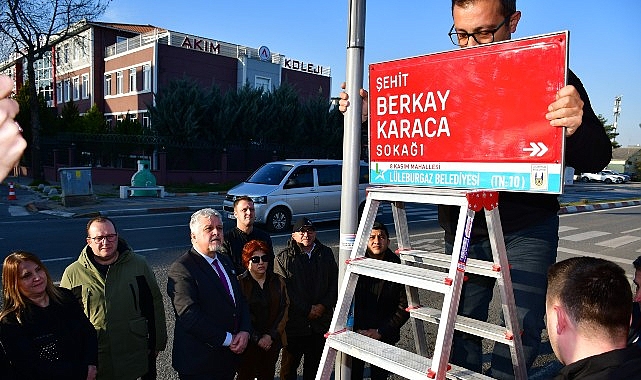 Şehit Berkay Karaca’nın ismi Lüleburgaz’da yaşatılıyor!