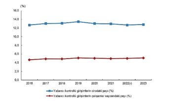 Yabancı Kontrollü Girişim İstatistikleri, 2023