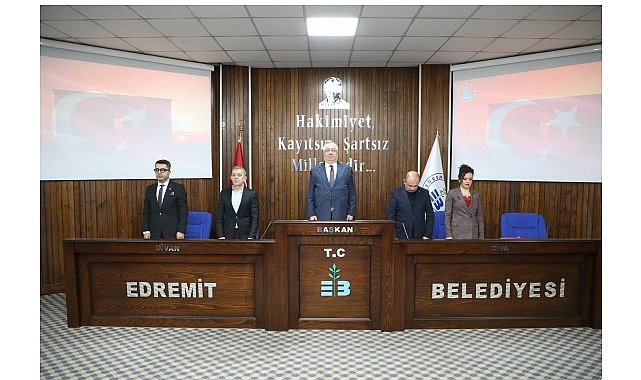 Edremit Belediye Meclisi’nde yılın ilk toplantısı yapıldı