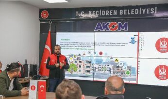 Keçiören Belediyesi’nden Personele Yangın Söndürme Eğitimi