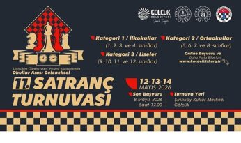 Gölcük’te 11. Geleneksel Satranç Turnuvası Başlıyor