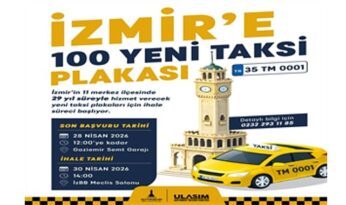 İzmir’in kent merkezine 100 yeni taksi