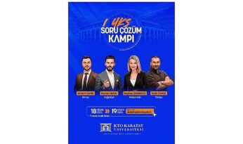 KTO Karatay Üniversitesi Tarafından Düzenlenen YKS Kamp Programına Sayılı Günler Kaldı