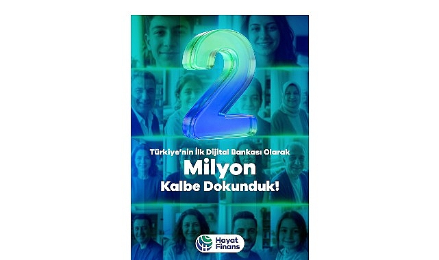 Türkiye’nin ilk dijital bankası Hayat Finans, 2 milyon kullanıcıya ulaştı